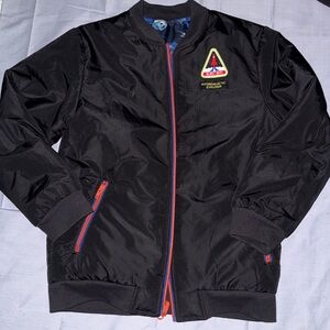 Kids Reversible Space/Black Puffer Jacket